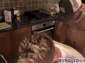 He's so perverted he makes them both neal on chairs with their arses sticking out