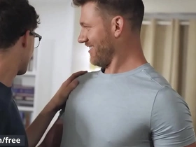 Troye dean goes to daniel's room after getting his asshole fucked by caden in the other room - men