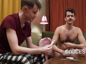 Playing strip poker with stepson