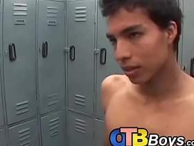 Attractive amateur twinks smash butts with raw dick