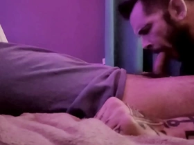 Servicing uncut latino cock